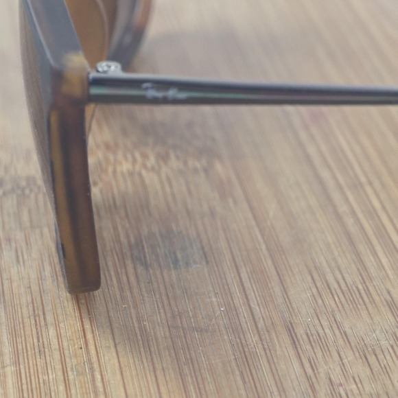 Ray-Ban RB4187 Chris Sunglasses 54mm Brown Tortoise Polarized Made Italy 622/8G - Picture 3 of 16